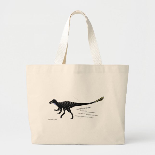Blitz Claw Dinosaur Tote Bag Jumbo Stoffbeutel (Vorne)