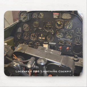 Blitz-Cockpit Lockheeds P38 Mousepad