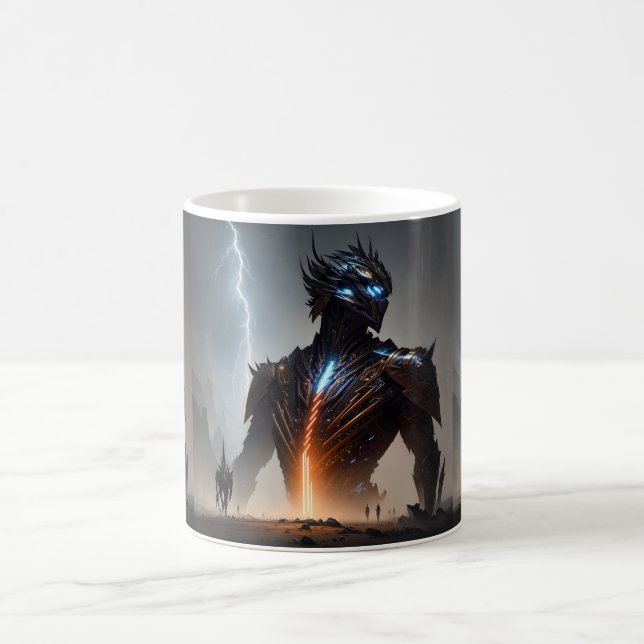 Blitz-Cyborg-Krieger Kaffeetasse (Mittel)