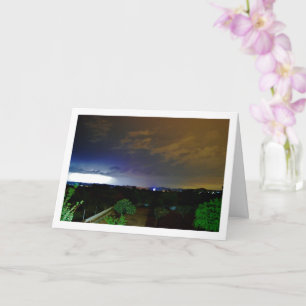 Blitz im Himmel Landschaft Karte