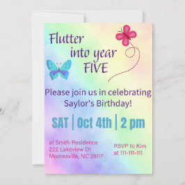 Blitz in die Einladung zum 5. Geburtstag