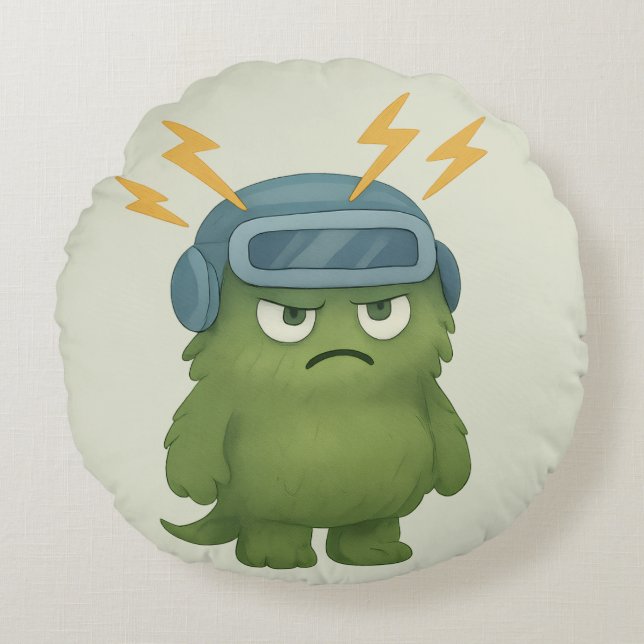 Blitz Kissen – Das ADHS-Monster im Hyperfokus  (Vorderseite)