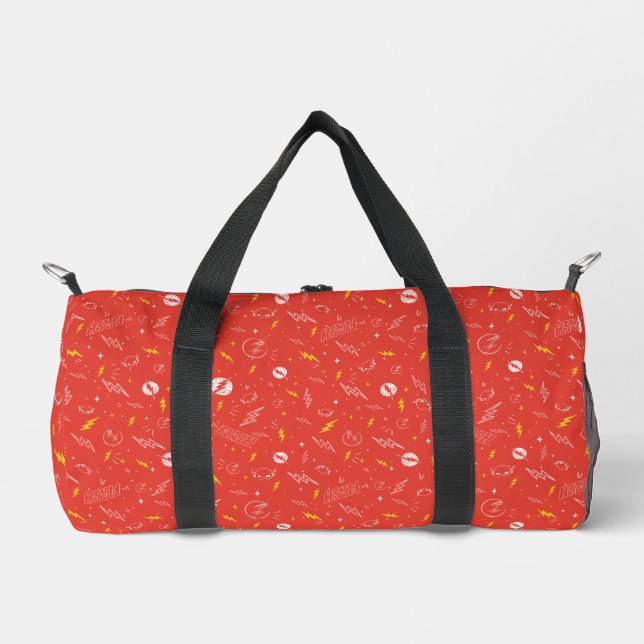 Blitz-Logo und Doodle-Muster Duffle Bag (Vorderseite)