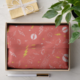 Blitz-Logo und Doodle-Muster Seidenpapier