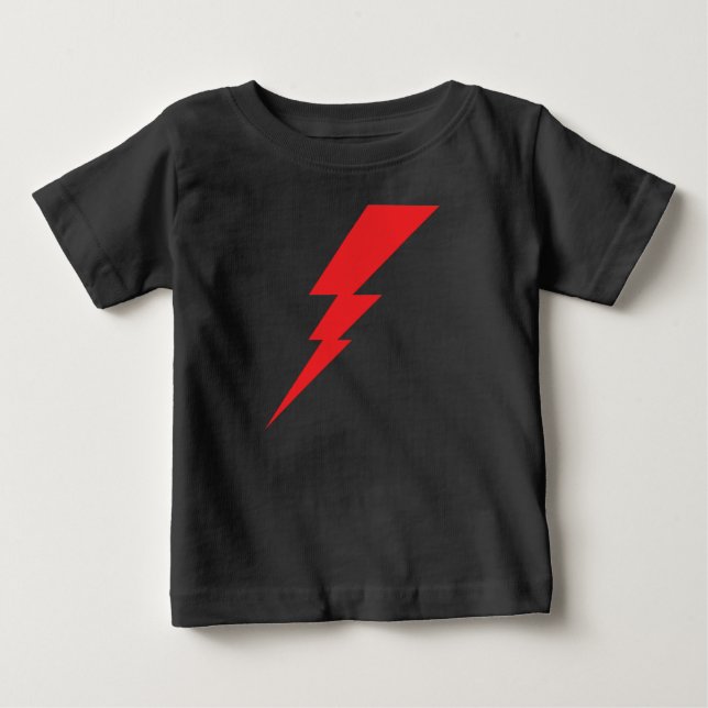 Blitz mit rotem Blitz Baby T-shirt (Vorderseite)