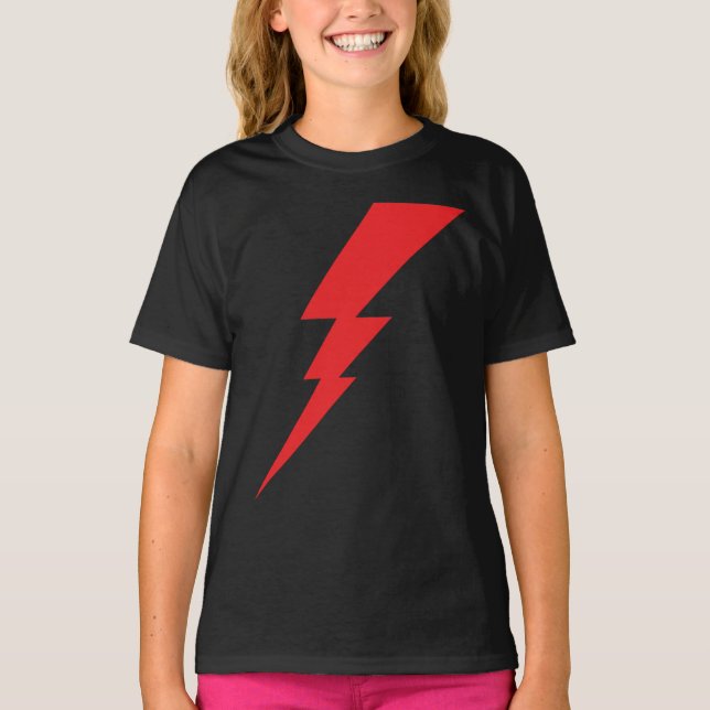Blitz mit rotem Blitz T-Shirt (Vorderseite)