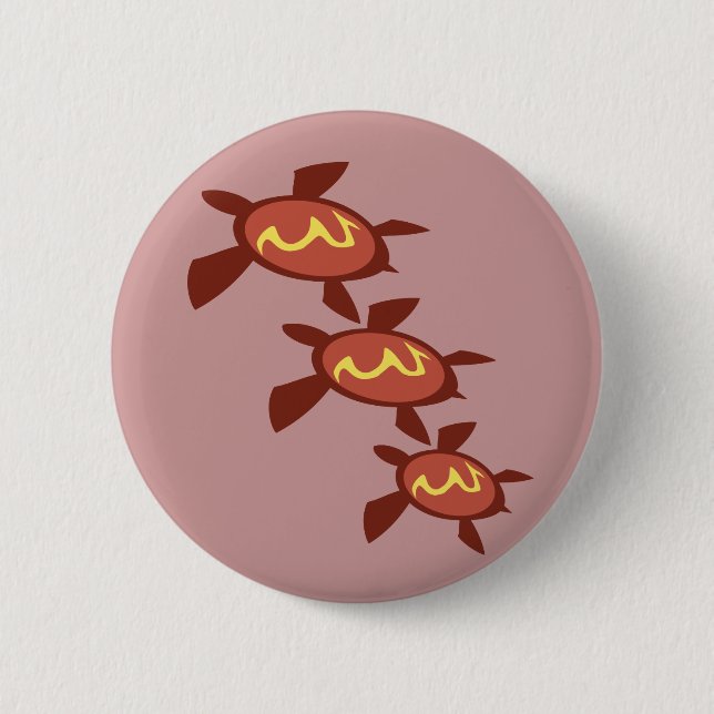 Blitz-Schildkröte-Knöpfe Button (Vorderseite)