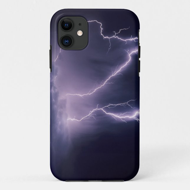 Blitz über Salt Lake Valley, Utah. Case-Mate iPhone Hülle (Rückseite)