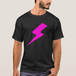 Blitzdruckdruck mit heiß rosa Blitz T-Shirt