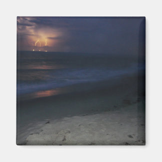 Blitze auf Strandmagneten Magnet