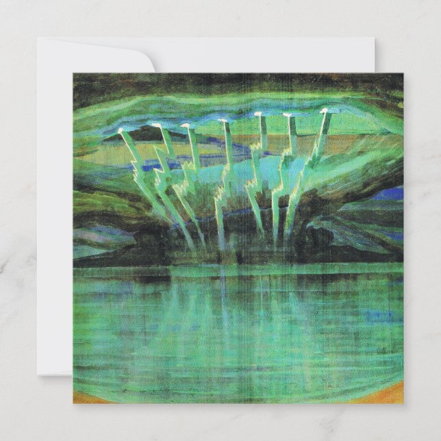 Blitze, berühmtes Gemälde von Mikalojus Ciurlionis Karte (Vorderseite)