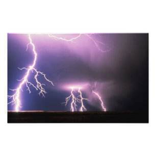 Blitze. Fotodruck
