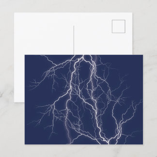 Blitze Fraktal Postkarte