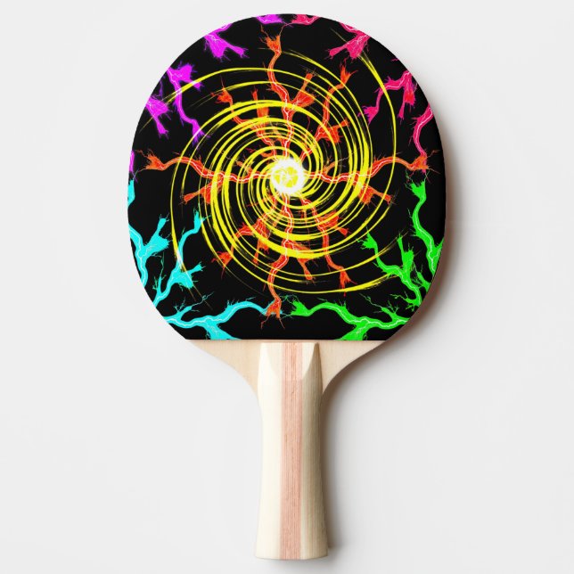 Blitze Hurrikan Ping Pong Paddle Tischtennis Schläger (Vorderseite)