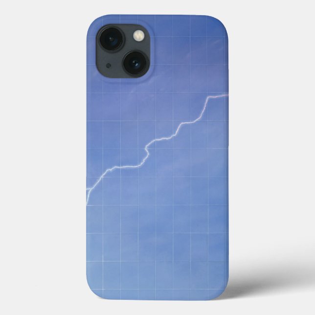 Blitze über das Gebäude Case-Mate iPhone Hülle (Rückseite)
