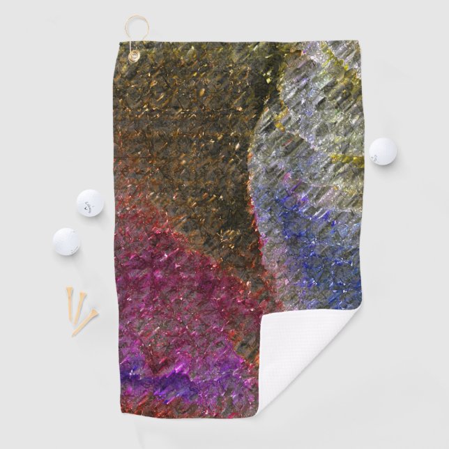 Blitze und rustikale geschmolzene Spritzgüsse aus  Golfhandtuch (Insitu)