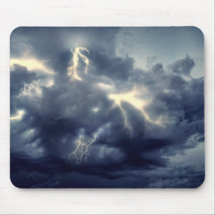 Blitze während des Gewitters Mousepad