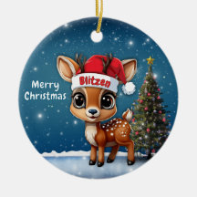 Blitzen Baby Reh, Hirschkalb, Reh, Rentier🦌 🎄