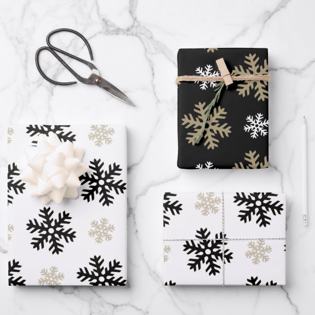 Blitzen Geschenkpapier Set (Vorderseite)