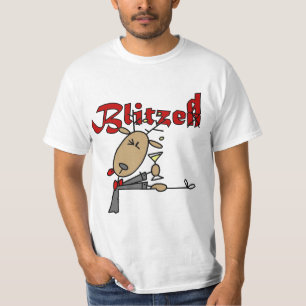 Blitzen Reindeer est Blitzed T-shirt de Noël
