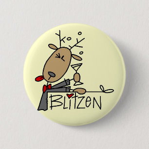 Blitzen Ren-T - Shirts und Geschenke Button