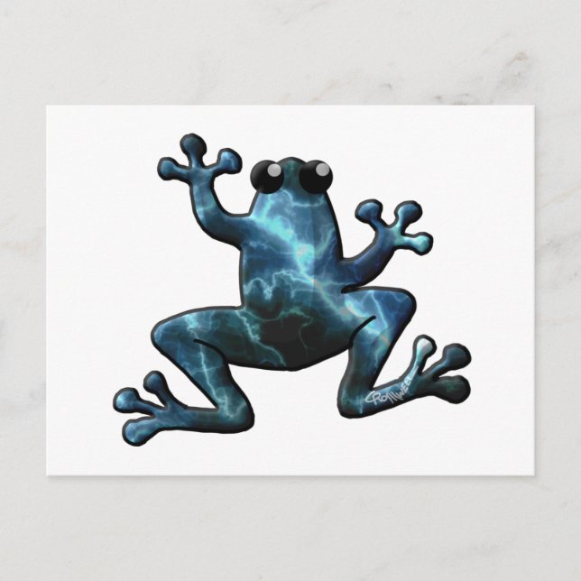 Blitzfrösche Postkarte (Vorderseite)
