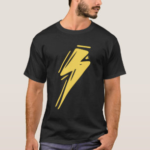 Blitzgewitter-Sturm Bolt Strike Cool Gelb Li T-Shirt