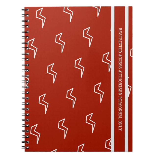 Blitzschalter mit eingeschränktem Zugang Notizblock (Vorderseite)