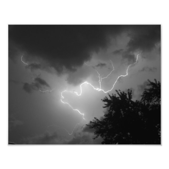 Blitzschlag 11x14 Foto drucken (Vorne)