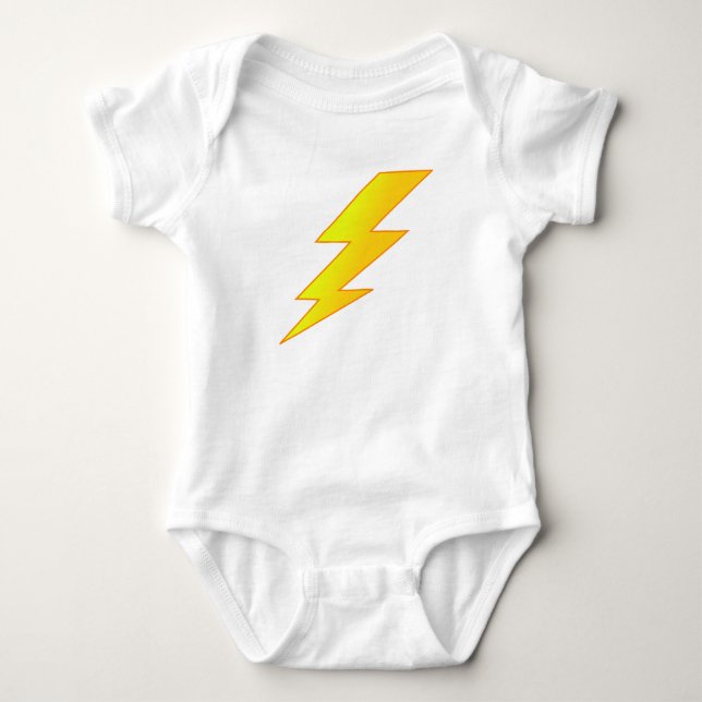Blitzschlag Baby Strampler (Vorderseite)