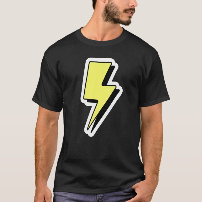 Blitzschlag Donnerwetter Blitzschlag Blitzschlag T-Shirt (Vorderseite)