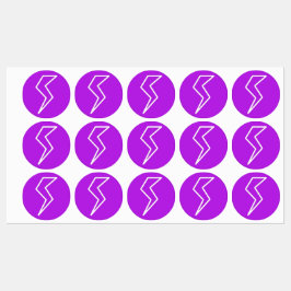 Blitzschlag Etiketten