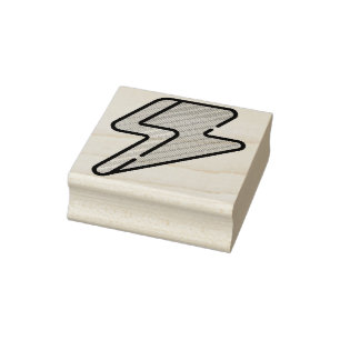Blitzschlag Gummistempel