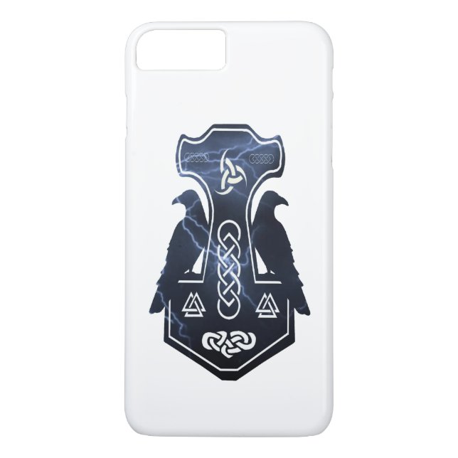 Blitzschlag Thors Hammer Case-Mate iPhone Hülle (Rückseite)