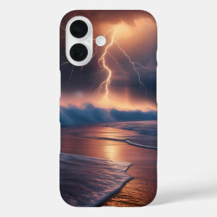 Blitzschlagstrand zwei iPhone 16 hülle