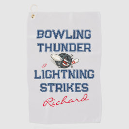 Blitzschlagzähne Custom Unisex Bowling Handtuch