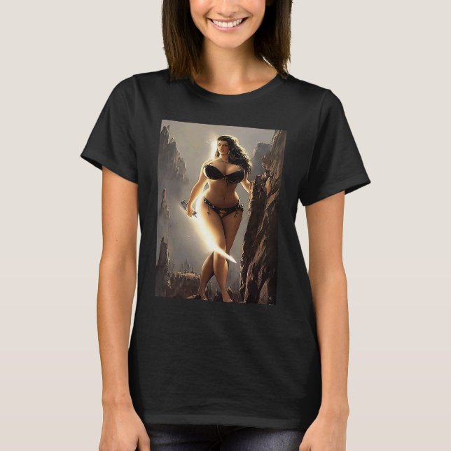 Blitzschwert von Don Castillo Artist über FB T-Shirt (Vorderseite)