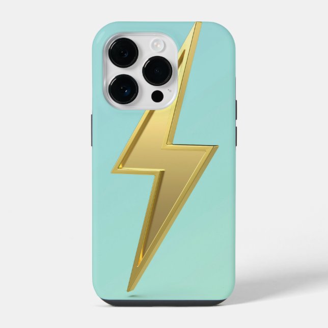 Blitzsymbol iPhone 14 Pro Hülle (Rückseite)