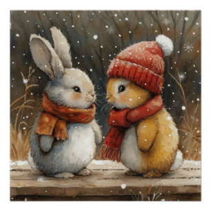 Blizzard Binkies: Ein bisschen wunderlicher Hase Poster