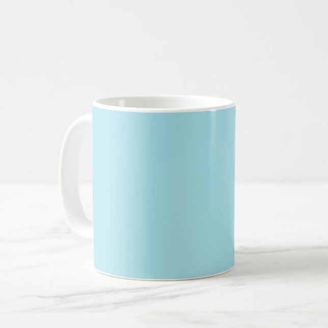 Blizzard Blau (feste Farbe) Kaffeetasse (Vorderseite Links)