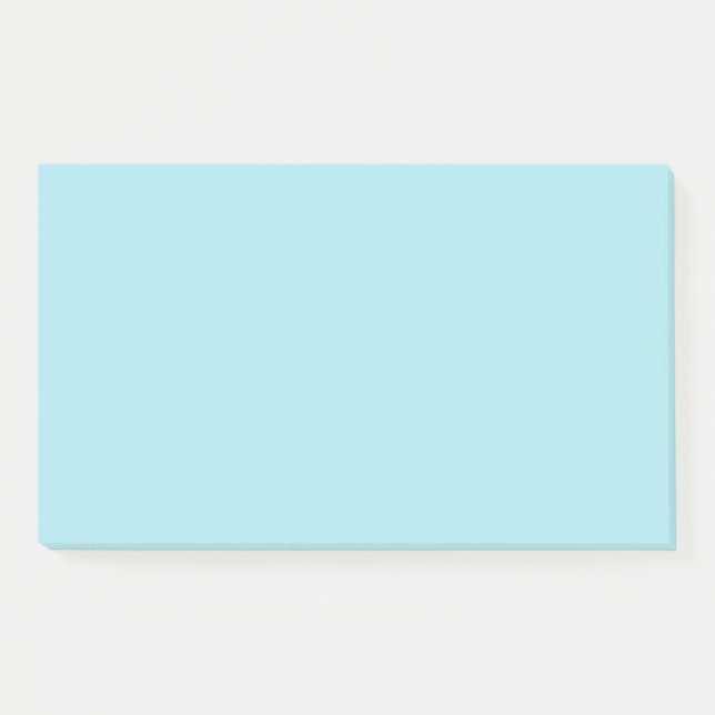 Blizzard Blau (feste Farbe) Post-it Klebezettel (Vorderseite)