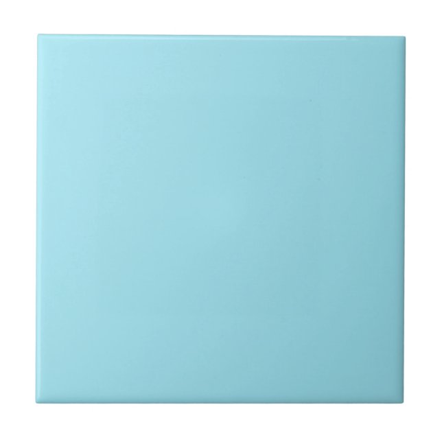Blizzard Blue Solid Color Fliese (Vorderseite)