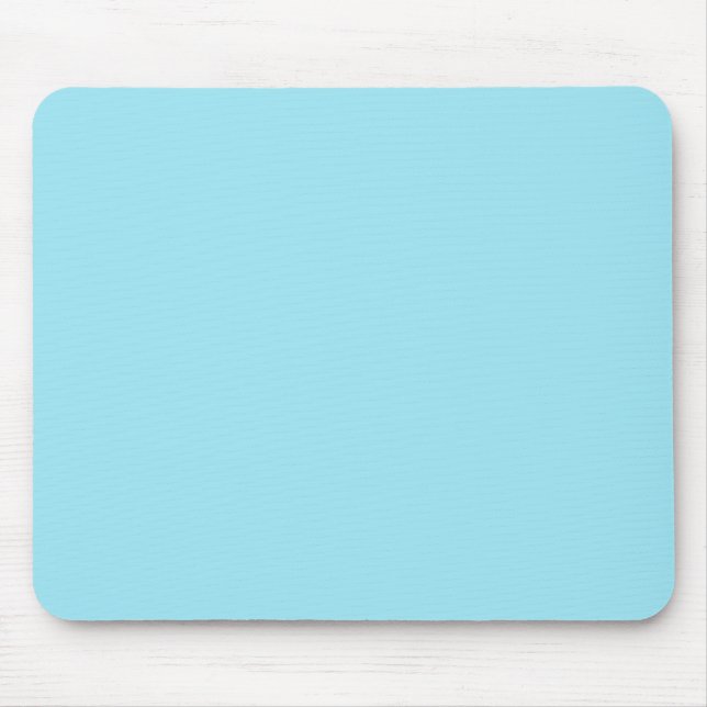 Blizzard Blue Solid Color Mousepad (Vorne)