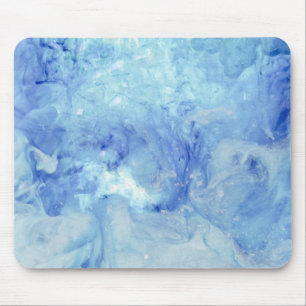 Blizzard-Kollektion - blau-weiß abstrakt Mousepad