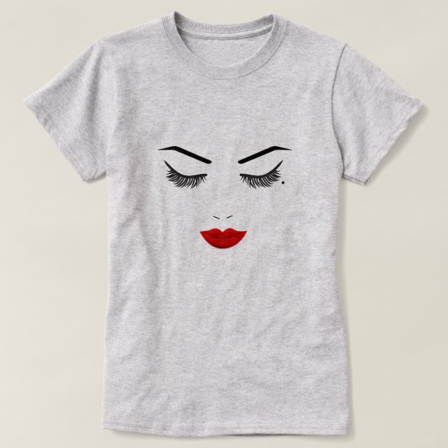 Blizzard Mole Beauty Face Lashes & Zeremonien T-Shirt (Design vorne)