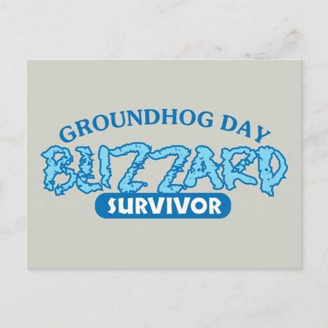 Blizzard Survivor Postkarte (Vorderseite)