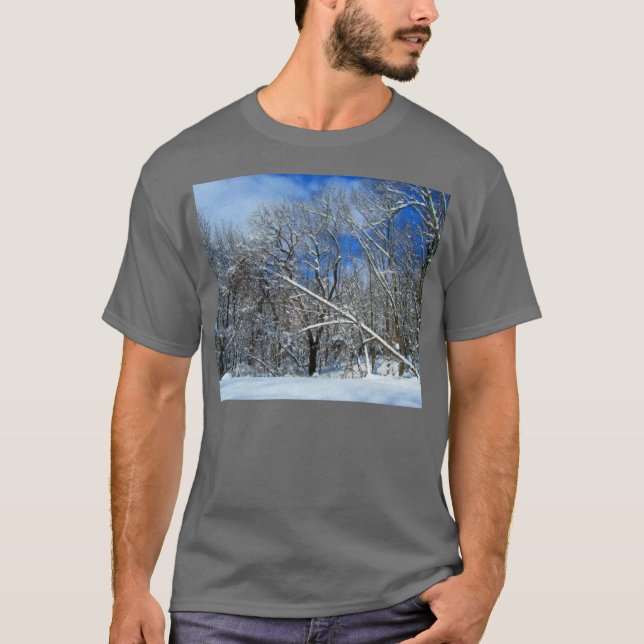 Blizzard Trees Oil T-Shirt (Vorderseite)