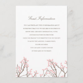 Blizzful Branches Wedding Begleitkarte