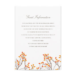 Blizzful Branches Wedding Begleitkarte