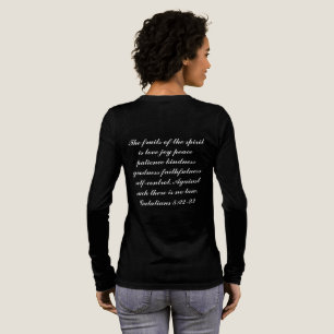 blk Langarmshirt love in red fruit of the spirit Tri-Blend Shirt